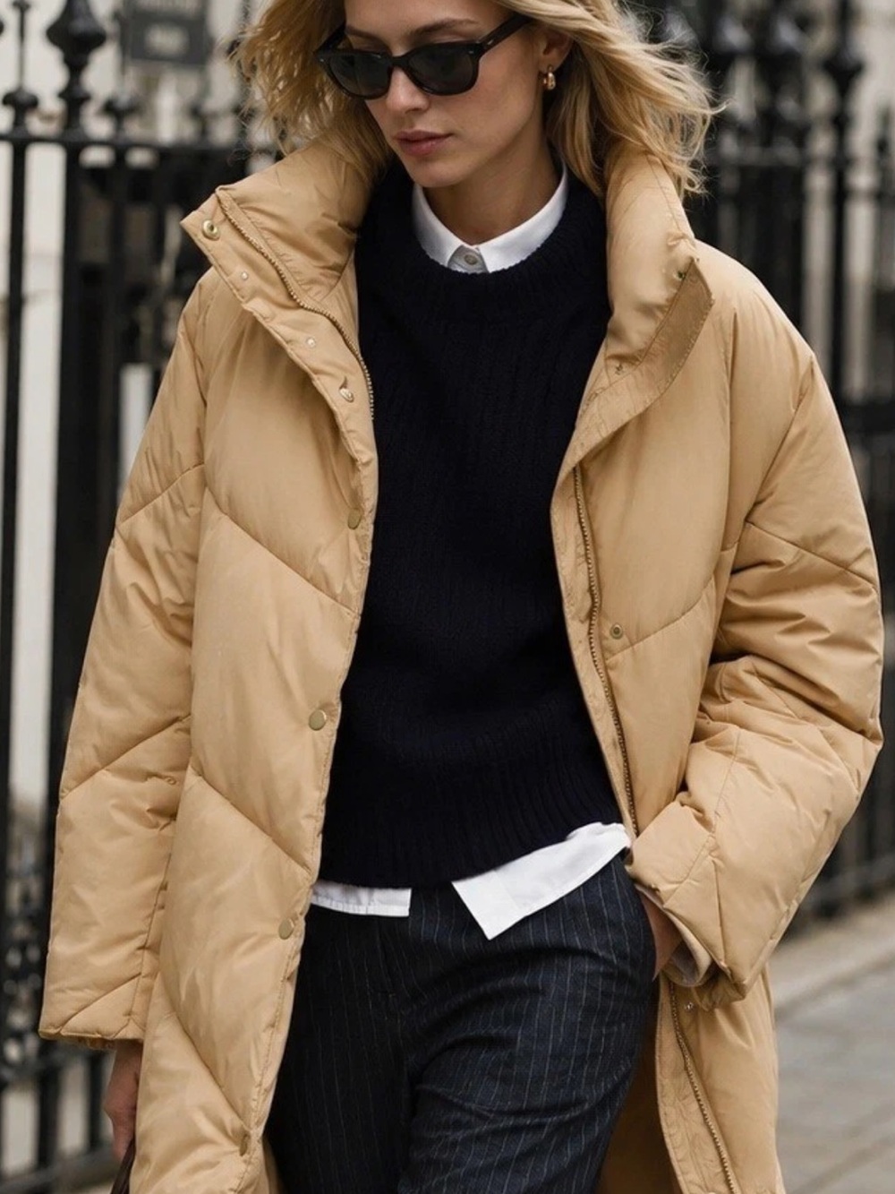 JCREW Size XS Villa Puffer Coat with PrimaLoft Sand Castle $248 BV700